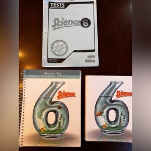 BJU Press Science 6 Textbook Teachers Manual and Answer Key Set. 3rd Edition